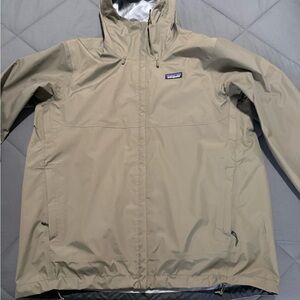 Patagonia Tan Lightweight Rain Jacket